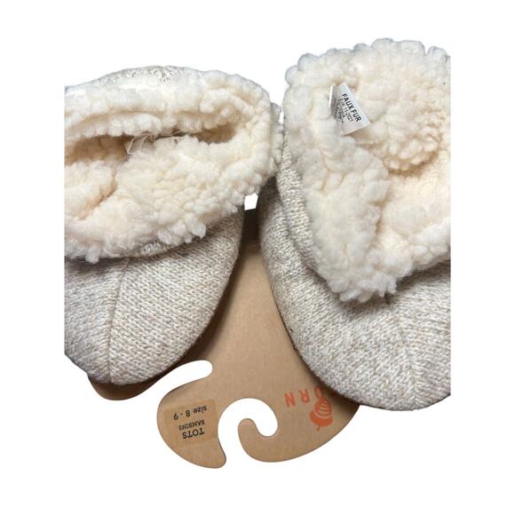 Acorn Kids Easy Bootie Ragg Slipper: Cozy Wool, Memory Foam, SZ 8/9 - Picture 3 of 5
